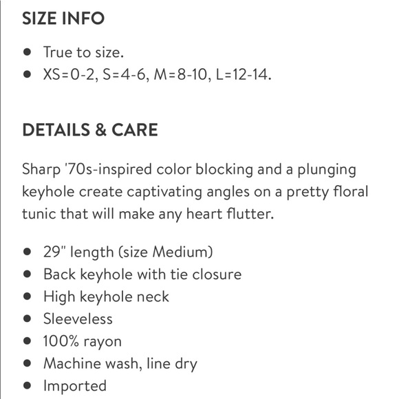 FREE PEOPLE floral print tunic tie high neck NWT - Picture 11 of 11